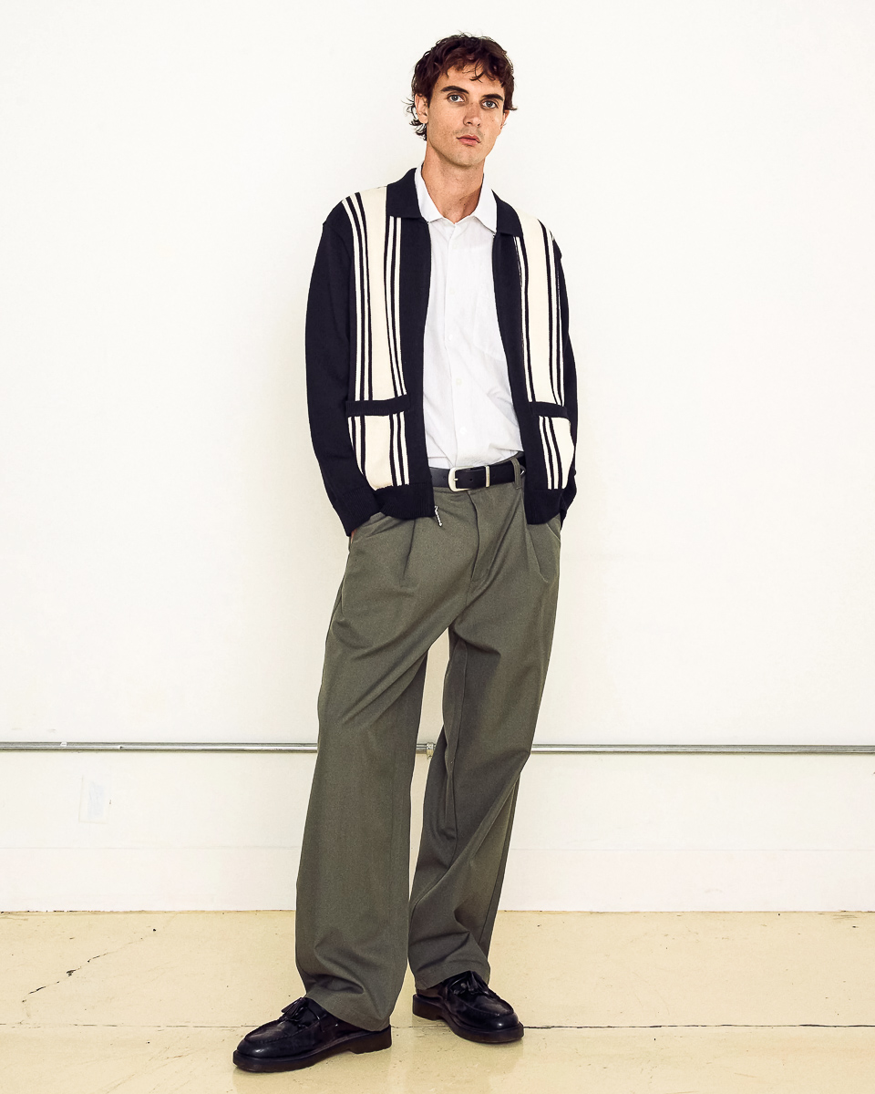 Dean Pleated Pant - Green