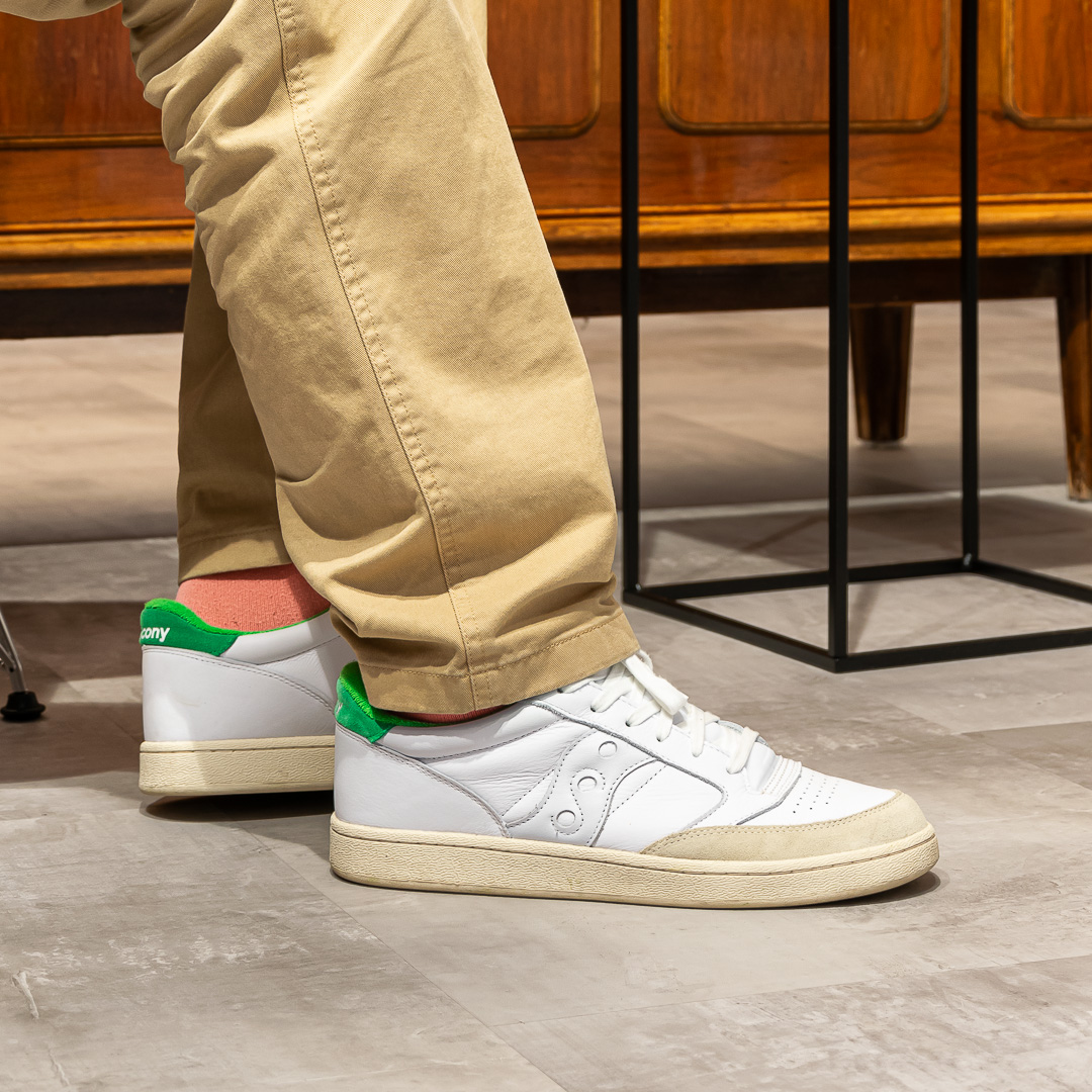 Jazz Court Athletic - White Green