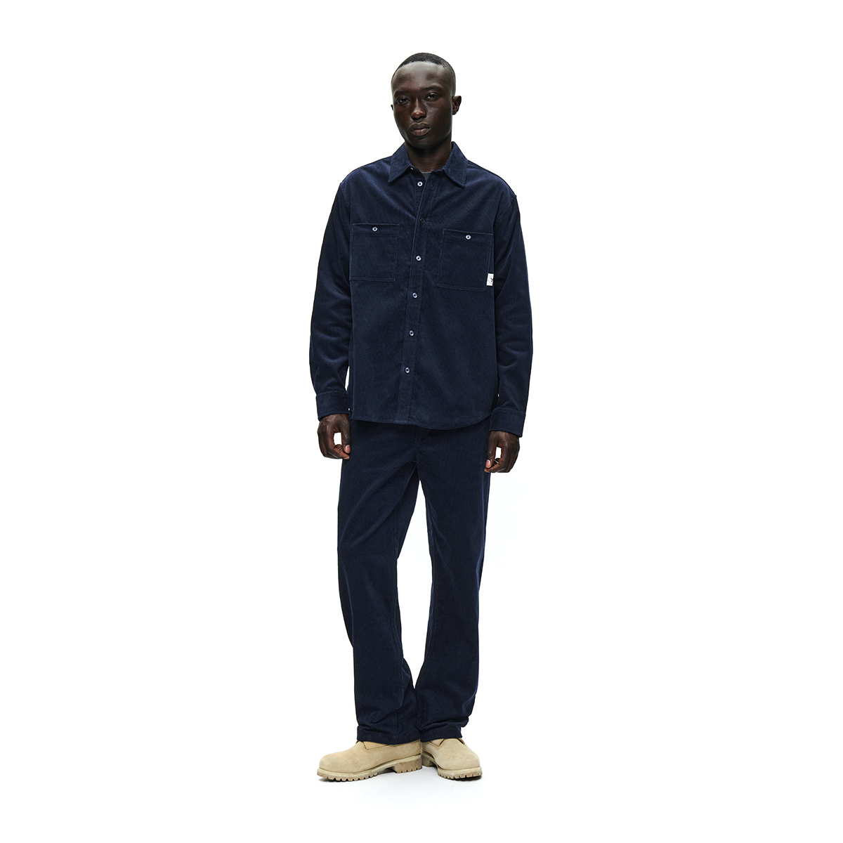 Silas Cord Pant - Navy Blue