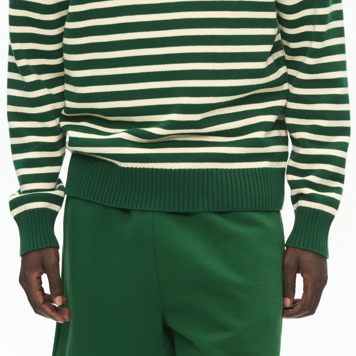 Tay Pullover - Green Stripe