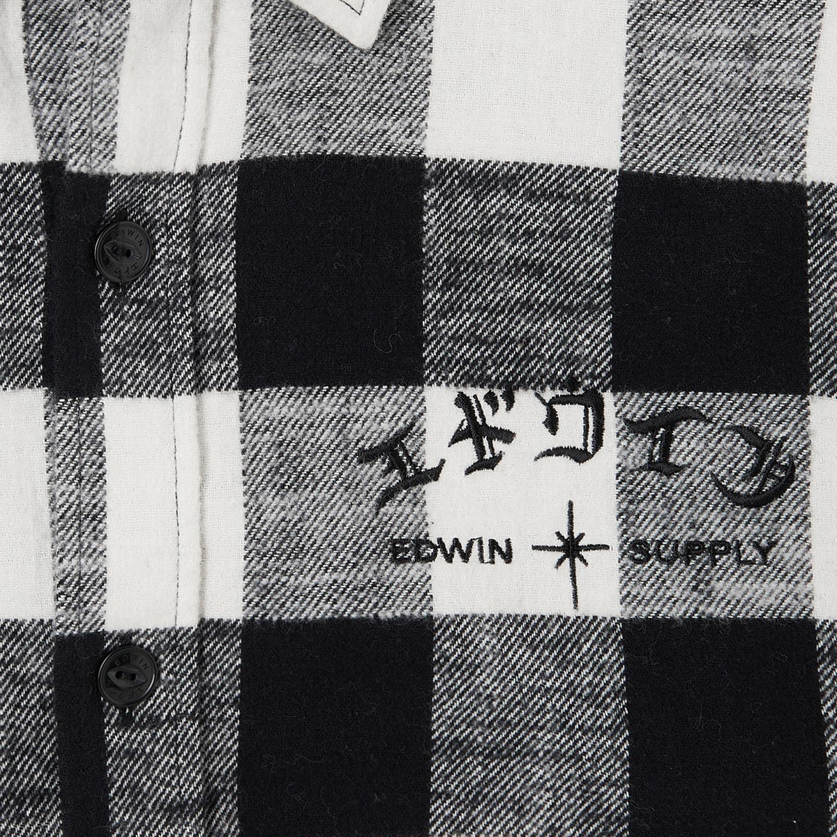 Sebastian Heavy Flanell Shirt - Black White