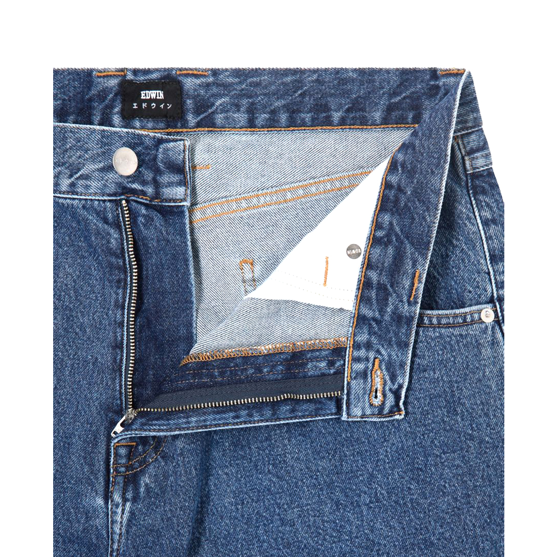 Tyrell Short - Arctic Blue Denim 14,6 oz - Blue Mid Marble