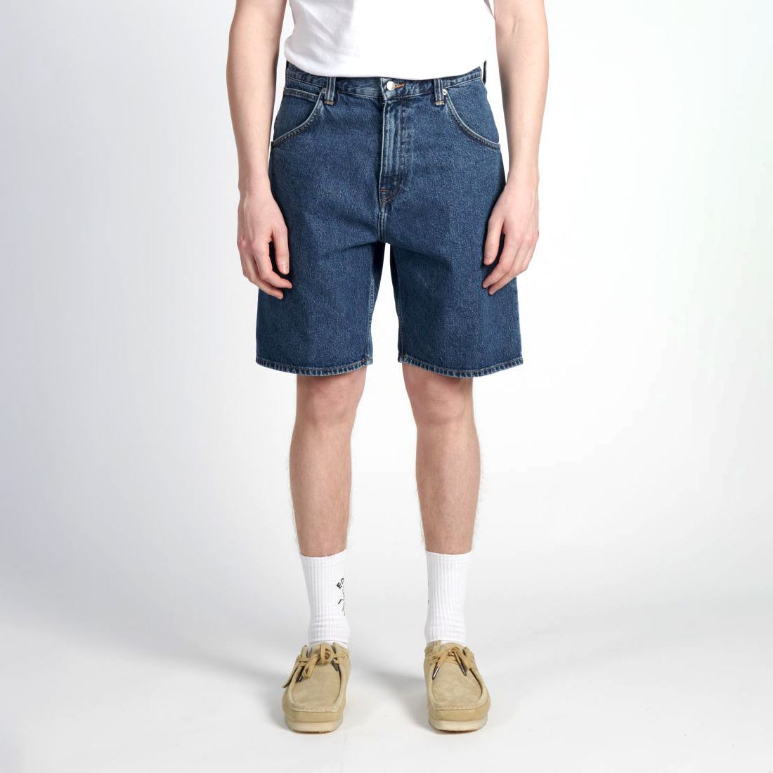Tyrell Short - Arctic Blue Denim 14,6 oz - Blue Mid Marble