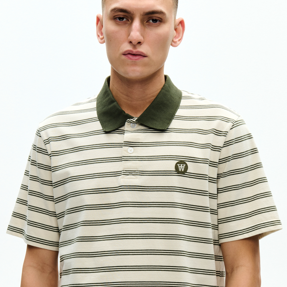 Colton Polo - Beige Olive