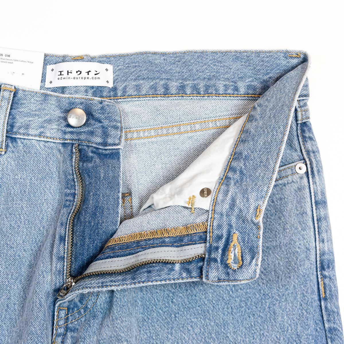 Cosmos Pant - Arctic Blue Denim 14,6 oz - Blue Heavy Bleach Wash
