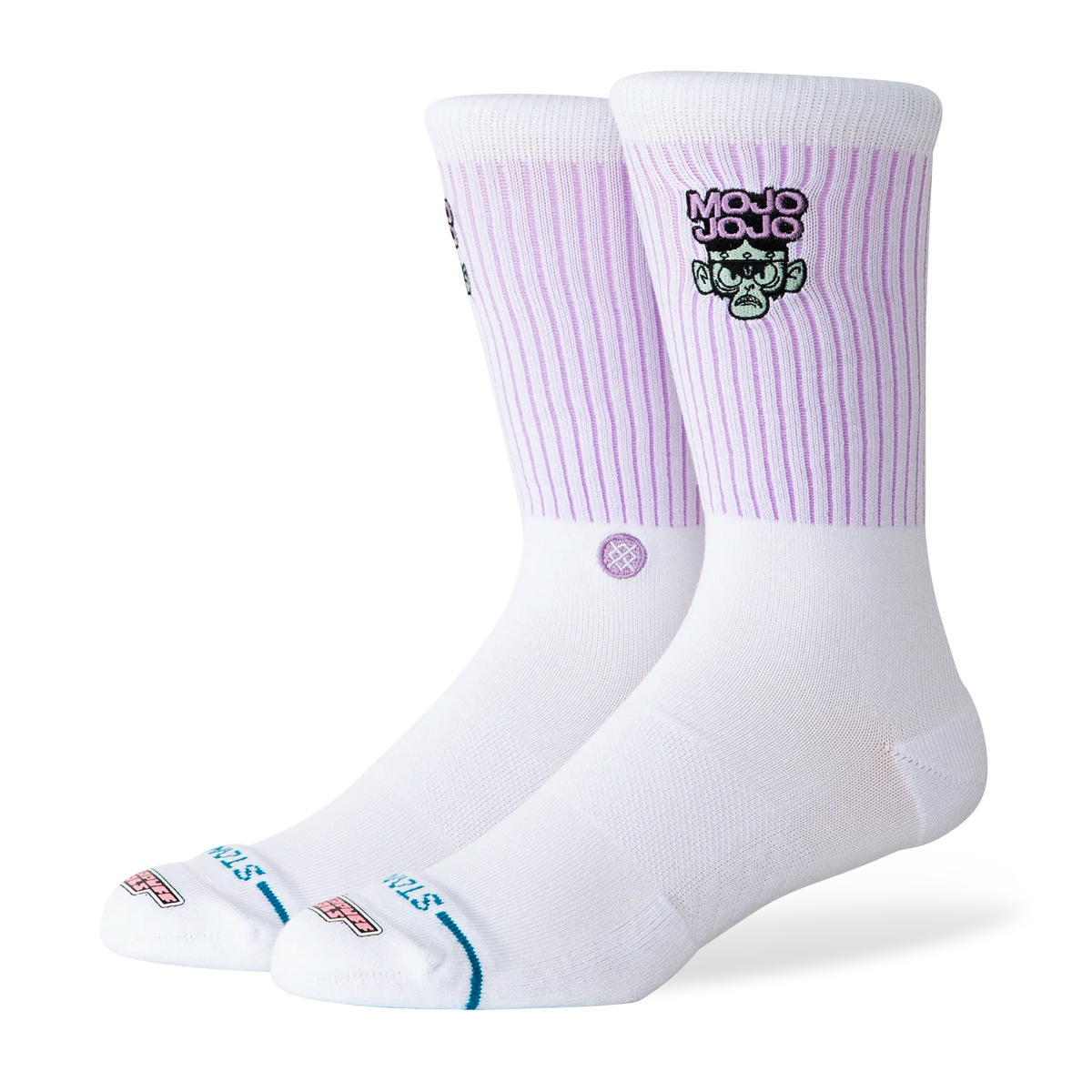 Mojo Jojo Crew Socks - White