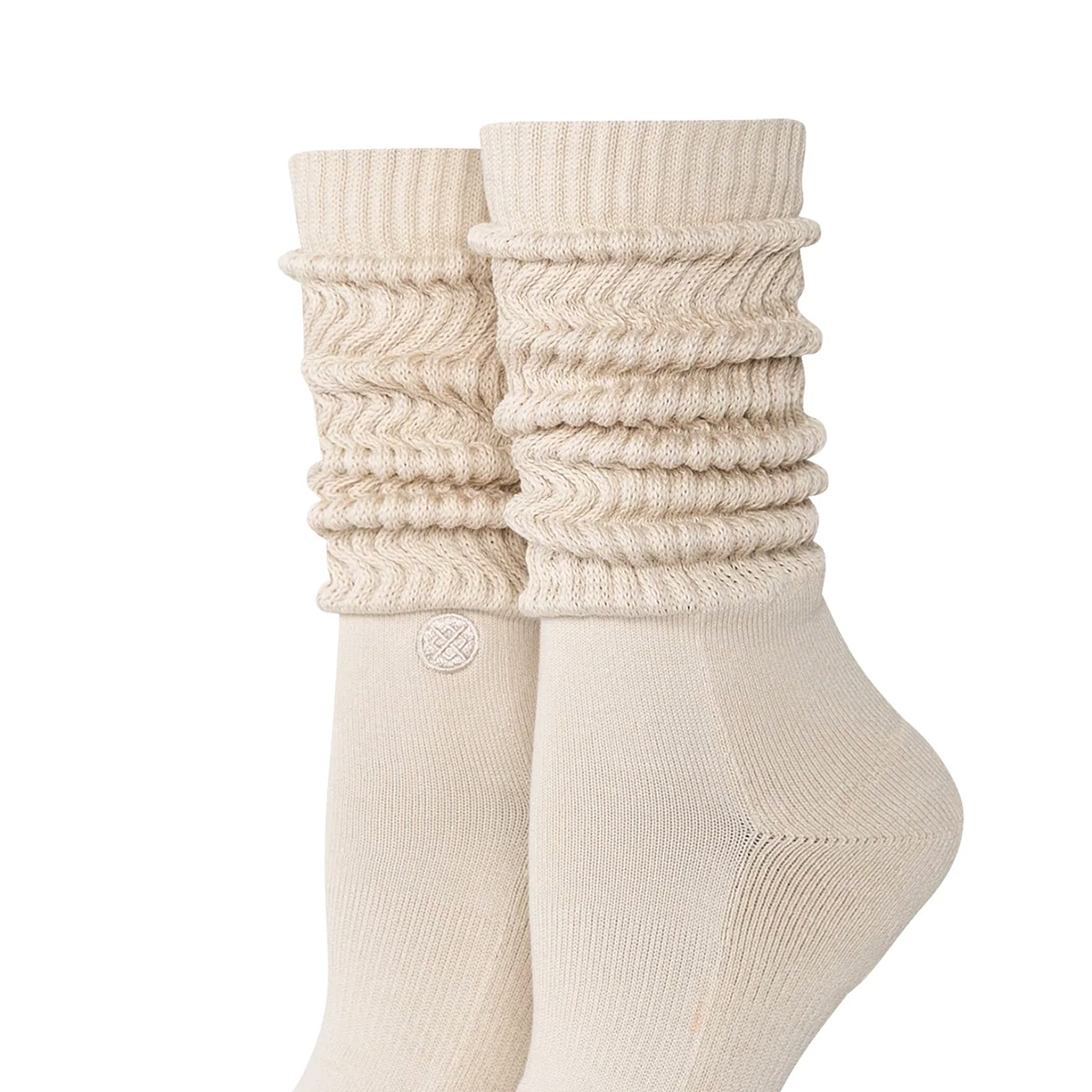 Icon Slouch Crew Socks - Oatmeal