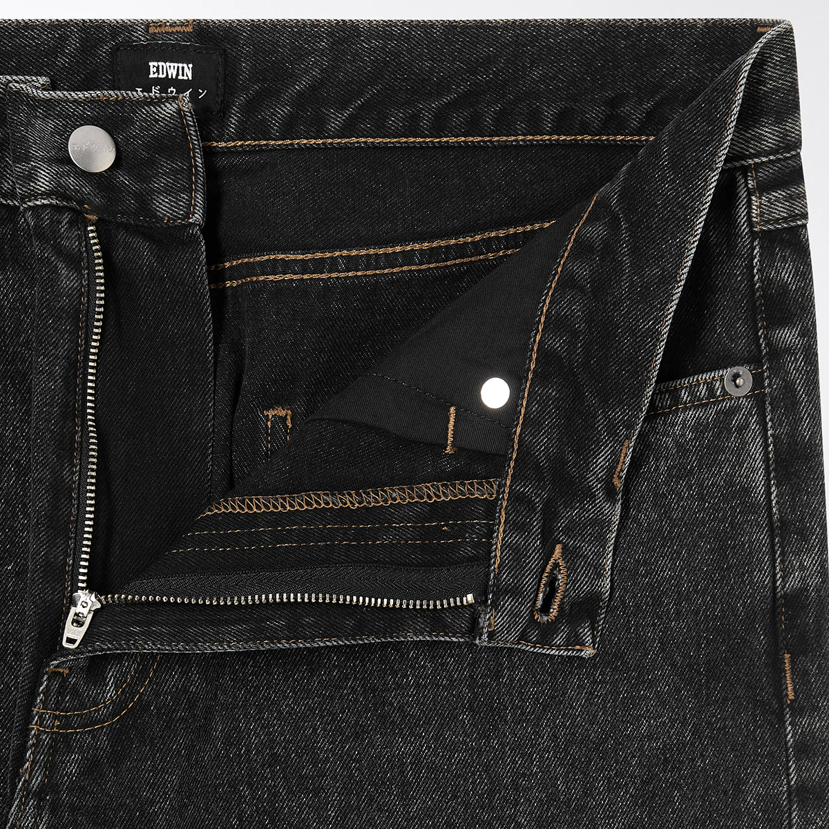 Cosmos Pant - Pembroke Black Denim 13,56 oz - Black Matt Wash