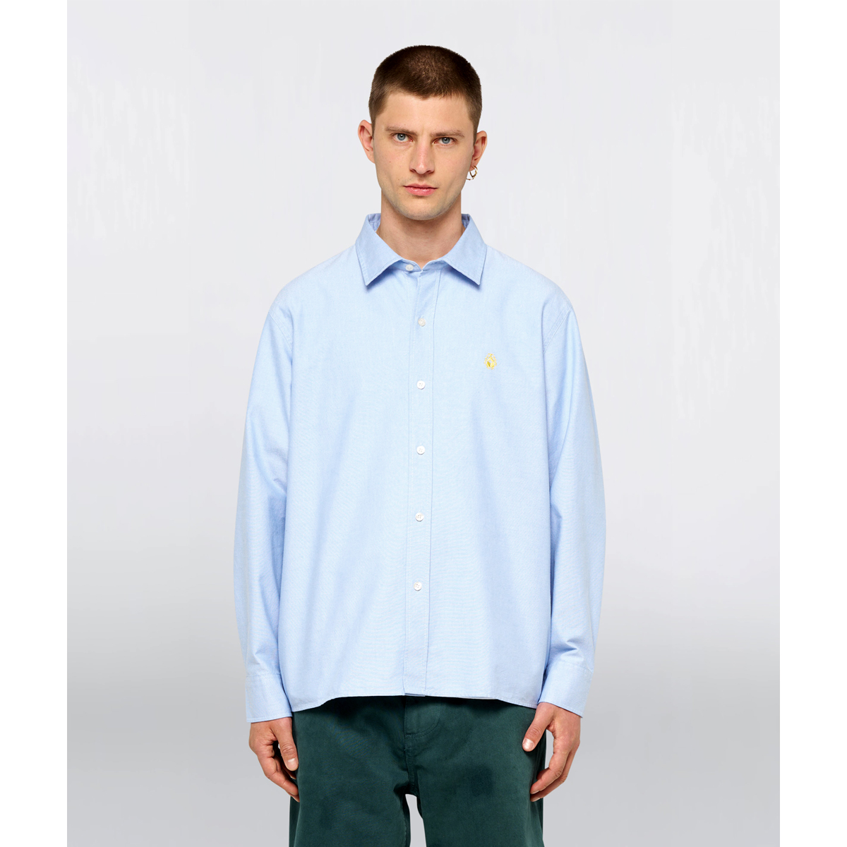 Big Oxford Shirt - Blue Yellow