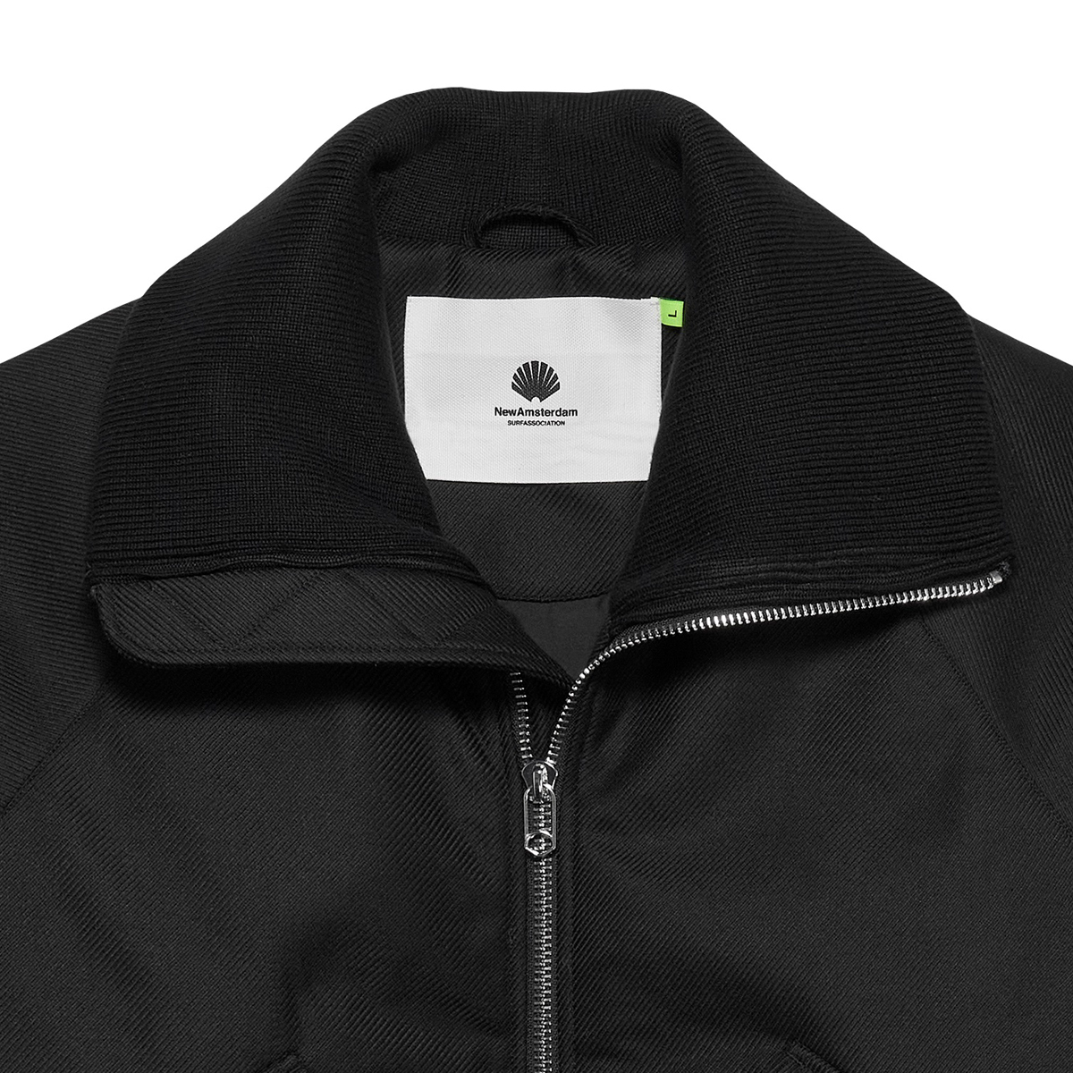 Wool Bomber Jacket- Black