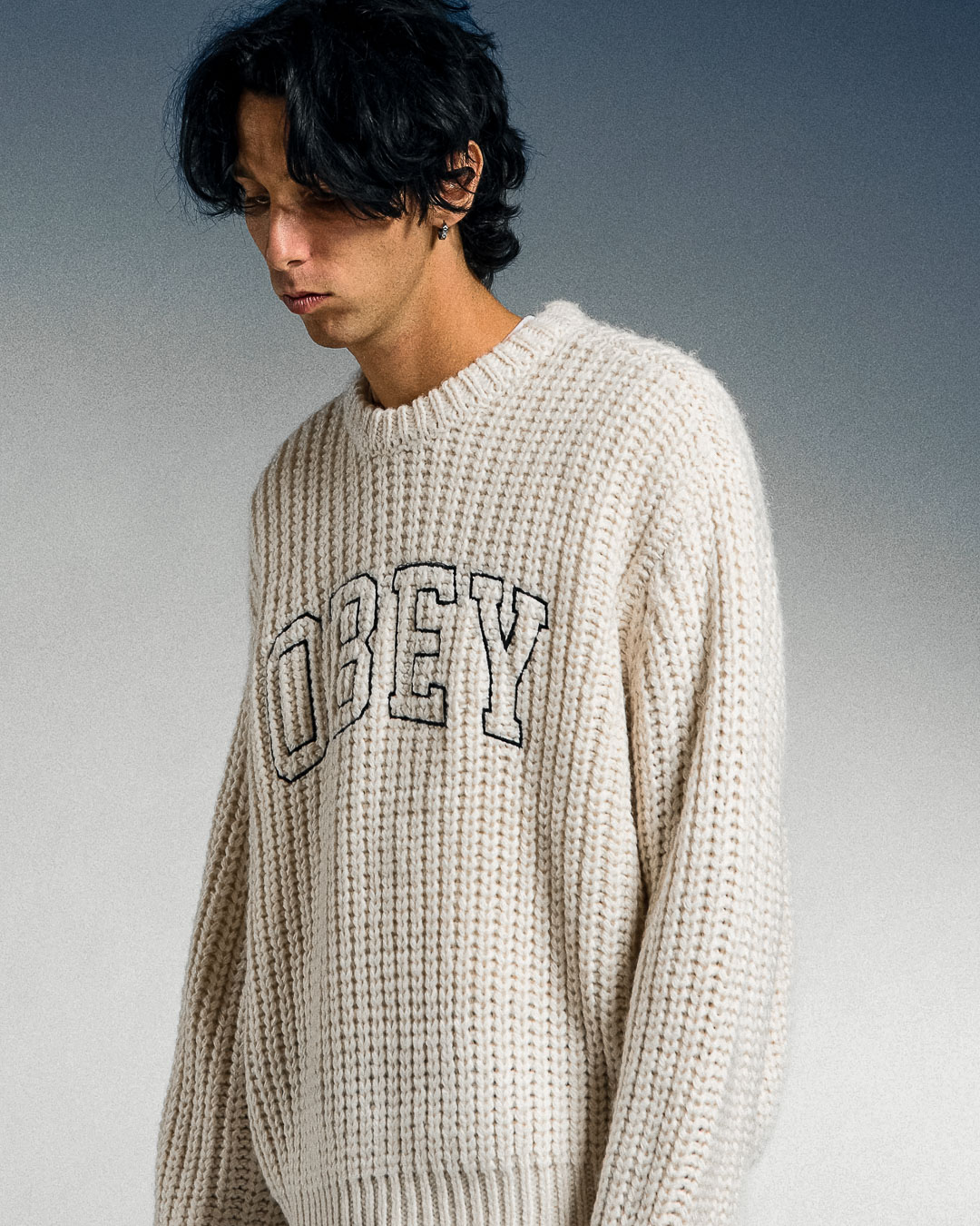 Collegiate Sweater - Whisper White