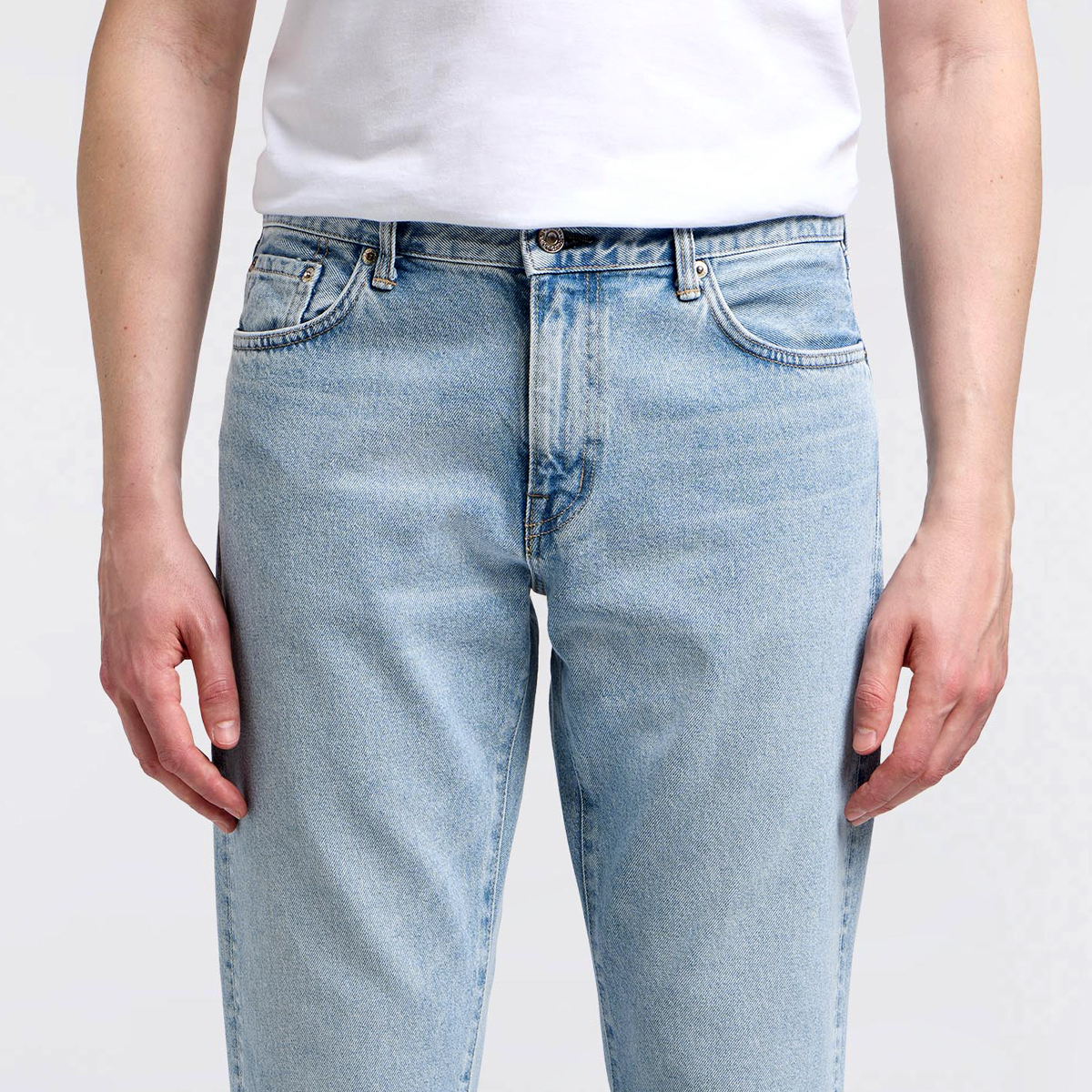 Regular Tapered Jeans - Blue Mid Light Used