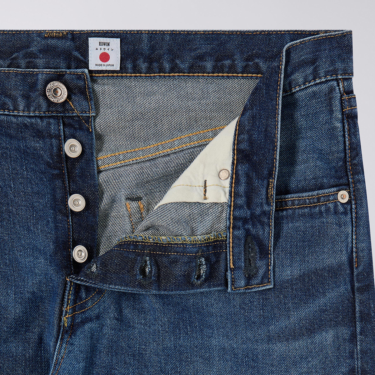 Regular Tapered Kaihara - Made In Japan - Yoshiko Left Hand Denim 12,5oz - Blue - Mid Dark Used