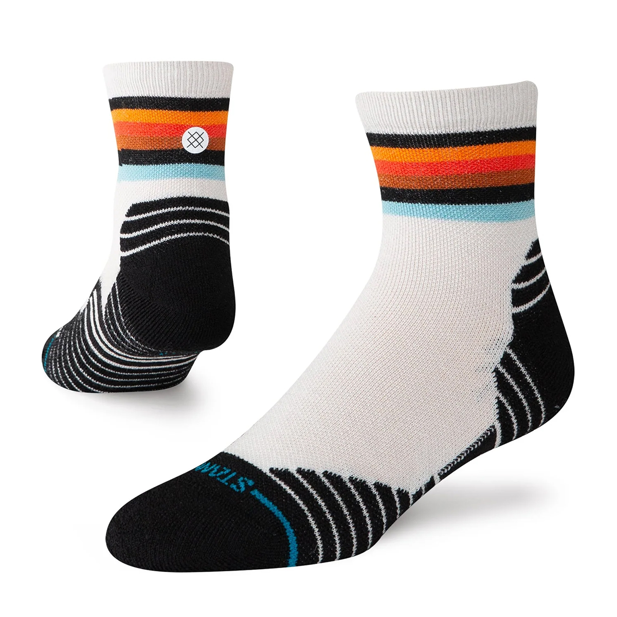 Vindicated Wool Running Quarter Socks - Performance - Light Heather